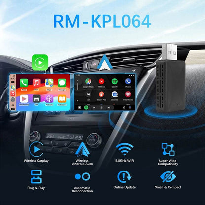 Wireless Carplay Adapter Android Auto Wireless Smart Dongle 2in1 For Volvo Benz Audi Kia Hyundai VW Mazda Cadillac MG Peugeot - MarvelouStoree