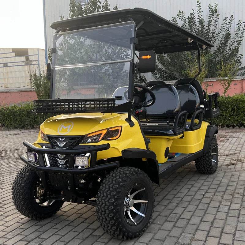 Customize New Club Sightseeing Golf Car 4/6 Seater 48V 60V Off-road Solar Electric Golf Cart - MarvelouStoree