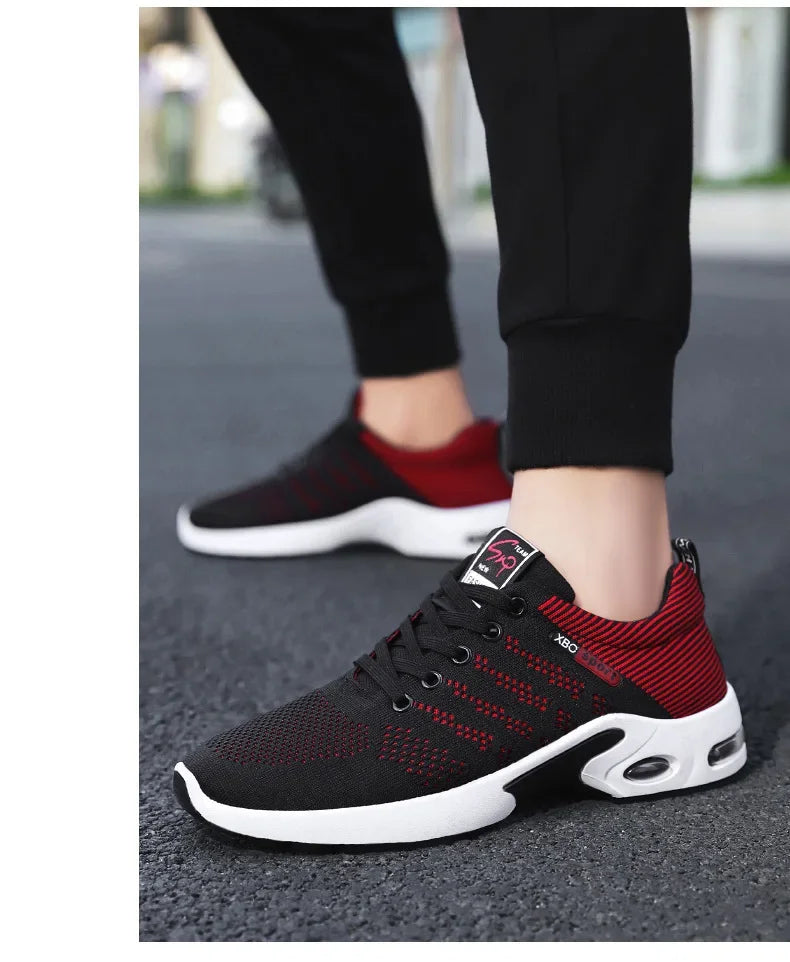 Professional Running Shoes For Men Lightweight Men's Designer Mesh Sneakers Lace-Up Male Outdoor Sports Tennis Shoe