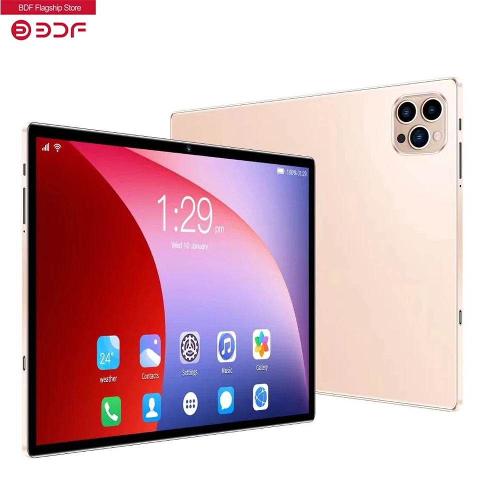 New 10.1 inch Tablets 3G Phone Call Octa Core Tablet Wi-Fi Bluetooth 4GB+64GB Dual SIM Android 11 Tablet PC - MarvelouStoree