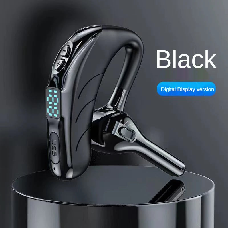 X13 Single Ear Headset with Mic Bluetooth 5.1 Earphone Noise Cancelling Waterproof Earpiece Wireless Handsfree Long Standby Time