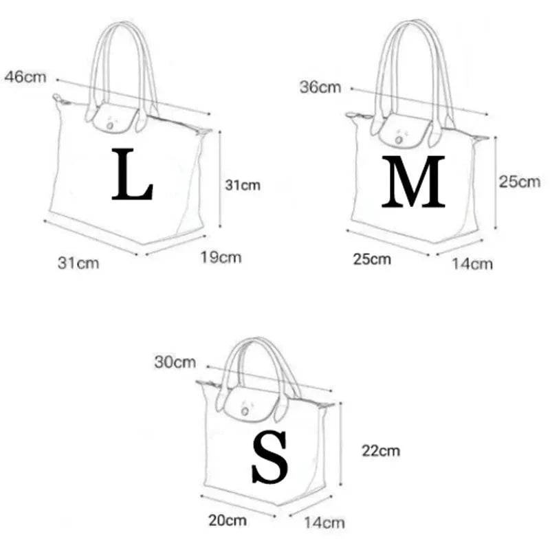 2024 New Large Capacity Classic Tote Bag Folding Designer Fashion Casual Shoulder Bag Women High Quality nylon Handbags