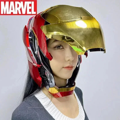 The Avengers  1/1 Iron Man Mk5 Helmet Wearable And Transformable Voice-activated Electric Opening Closing Collection Decoration