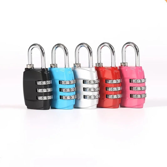 Mini Combination Locks 3 Digit Portable Travel Padlock Locker Code Lock Gym Backpack Padlock Safe