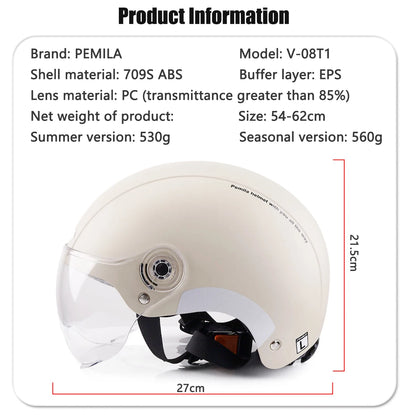 PEMILA Cycling Helmet With Goggles Lens Ear Protection Reflective Sticker Bicycle Helmet MTB Road E-Bike Bike Helmet For Adult