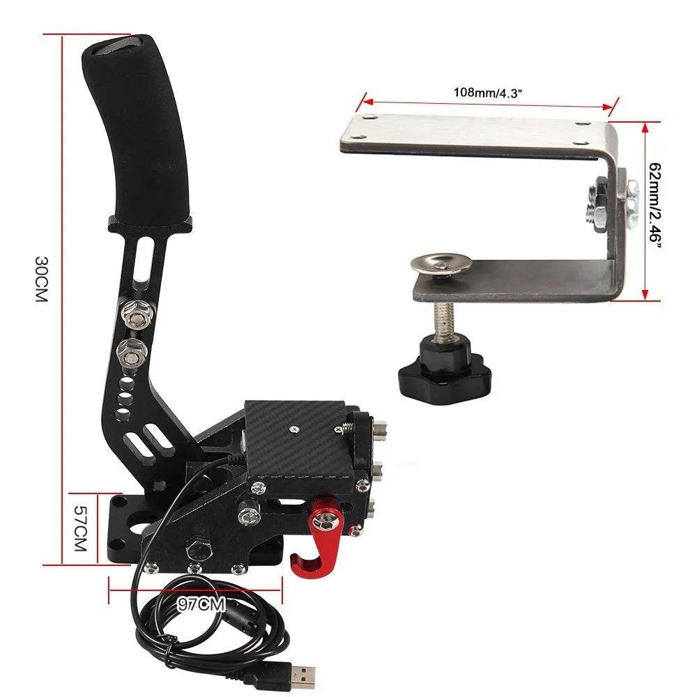 USB Handbrake SIM For G25/27/29 T300 T500 PC Racing Games Fanatecosw Dirt Rally Hand Brake System Red Black Blue HB-1009