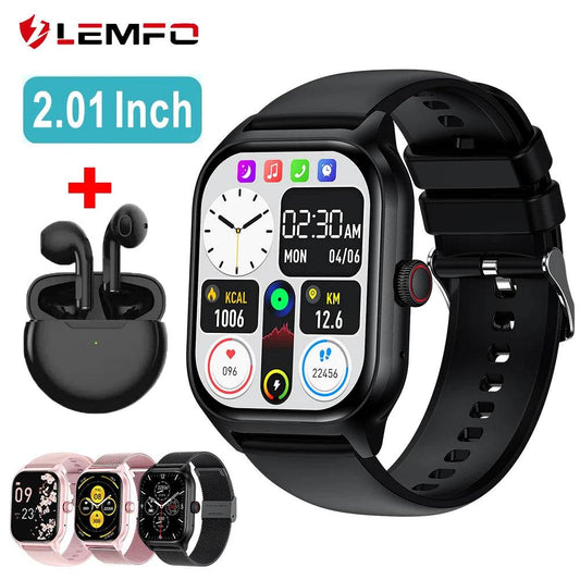 LEMFO LT10 Smart Watch 2024 Android Gift Bluetooth Call Smartwatch 2024 Touch Dial Music Fitness Tracker Sports Watches - MarvelouStoree