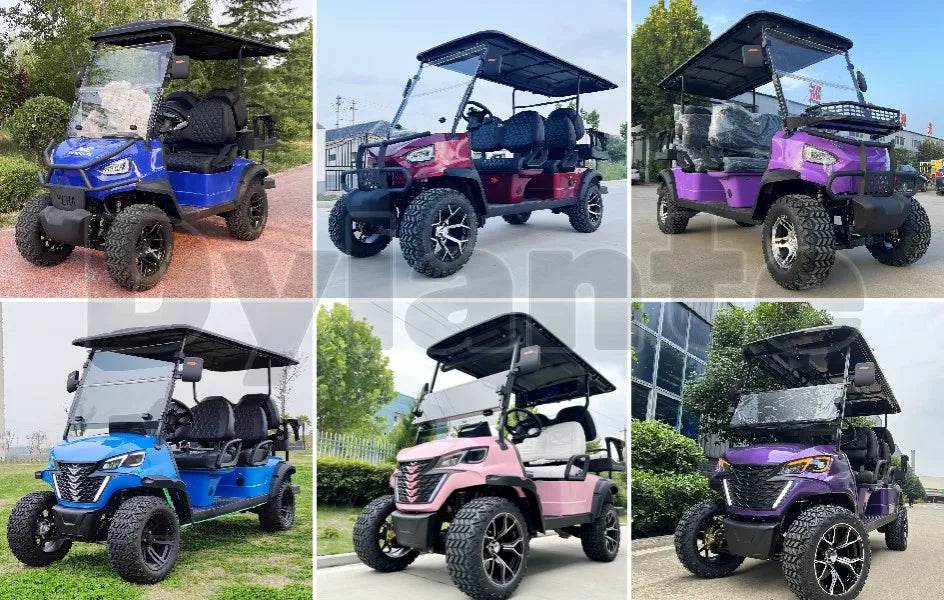 CE Golf Cart Battery 2 4 Seater with Complete Certificate 48V 60V 72V Electric Golf Cart Sound Bar Golf Cart Electric - MarvelouStoree