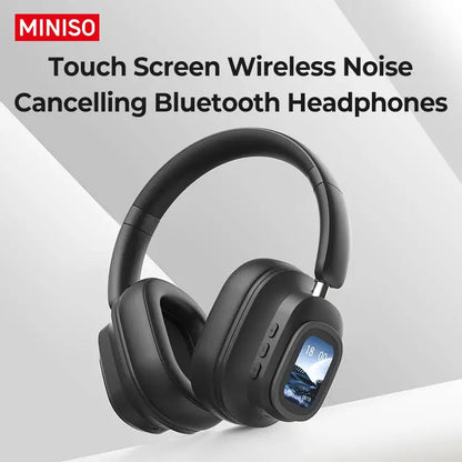 MINISO G90 Wireless Headphones with Built-in Microphone Noise Cancellation Touch Screen Headset,Earbuds Foldable Gaming Headset