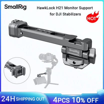 SmallRig HawkLock H21 Monitor Support for DJI Stabilizers, for DJI RS 2 / RSC 2/ RS 3/ RS 3 Pro/ RS 3 Mini / RS4 / RS4 Pro -4637