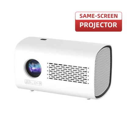 T100 Android System Projector 720P Wireless Phone Same-Screen MINI Projector Home Theater Player for iOS/Android/PC Projection