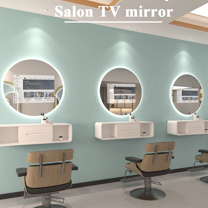 Smart Mirror, New Trends Touch Screen Mirror With Tv Android, Intelligent Salon Barber Magic Mirror LED, Hotel Home Bathroom