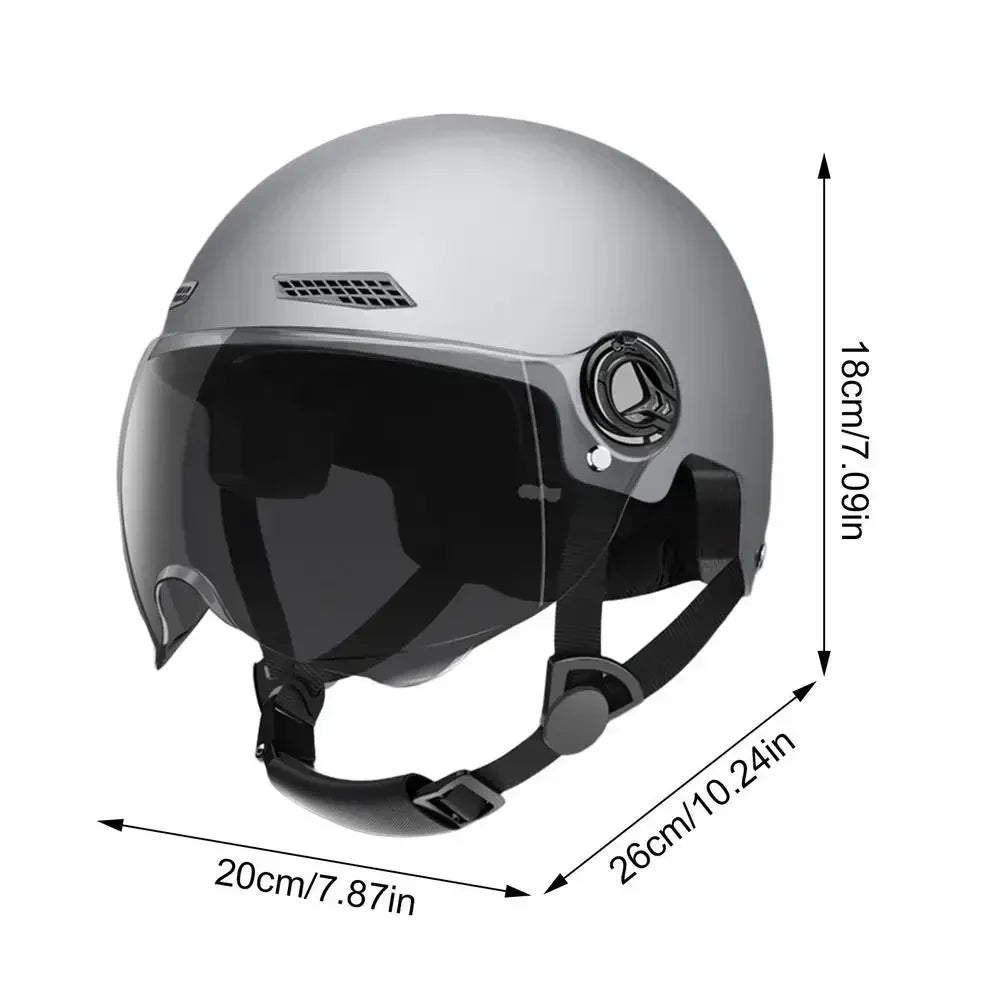 Bicycle Helmet Safe and Comfortable Adult Lightweight Helmet with Goggles for Motorcycle Electric Vehicle Mountain Bike