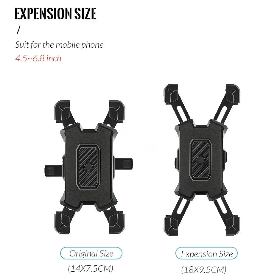 Bike Phone Holder Bicycle Mobile Cellphone Holder Easy Open Motorcycle Support Mount For iPhone Samsung Xiaomi Stand