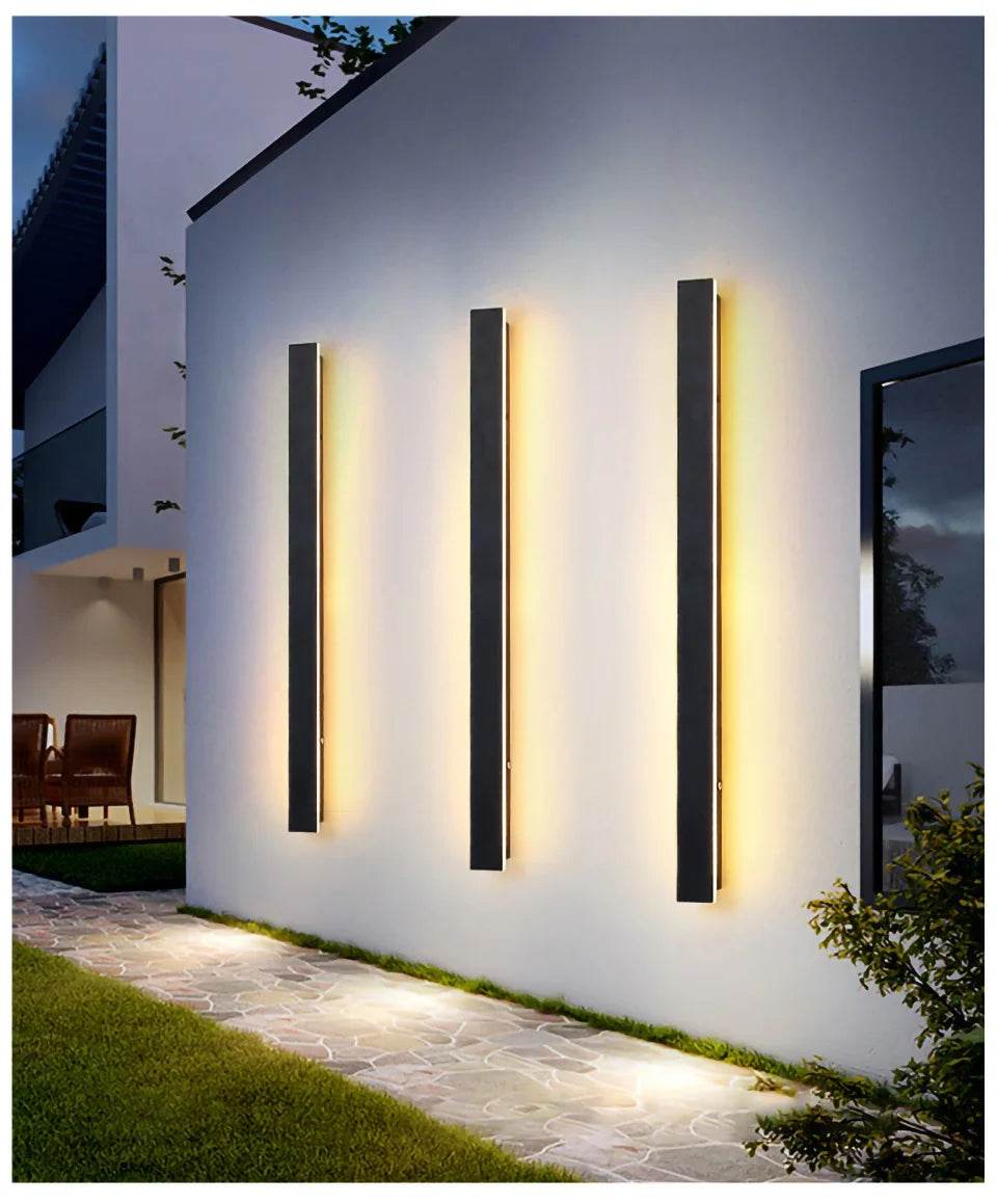 Long Wall Light Outdoor Lighting Waterproof Ip65LED Garden Country Villa Balcony Light Lnterior Wall Bedroom Living Room Light - MarvelouStoree