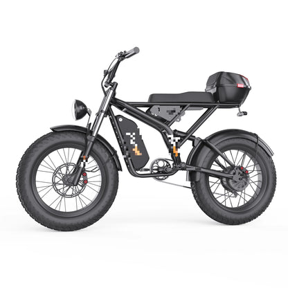 U.S. warehouse F2 1200W 48V 20Ah  40-50km Riding Range  20''x4'' electric motorcycles Fat Tire Electric Bike