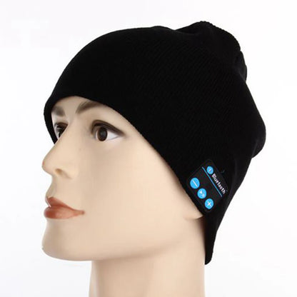 Winter Wireless Bluetooth-compatible Headphone Hat Earphone Sport Music Knitted Headset Cap With MIC Works On All Smartphones