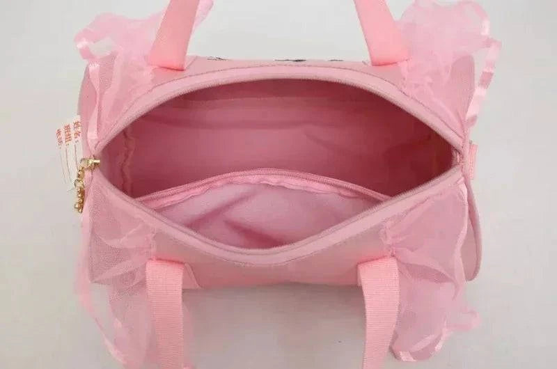 2024 New Ballet Dance Bags Pink Girls Sports Dance Kids Backpack Baby Barrels Package Bag Costume Clothes Shoes Dress Handbag