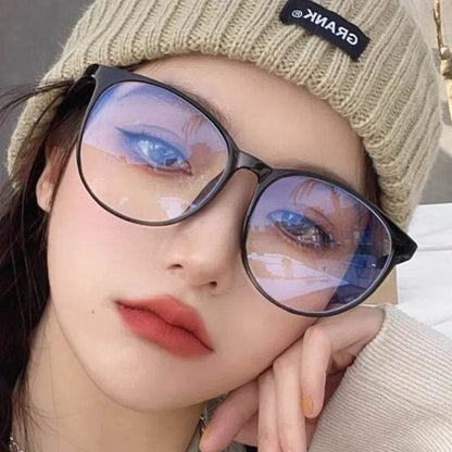 Anti Radiation Glasses for Women Retro Round Frame Fashion Eyeglasses - MarvelouStoree