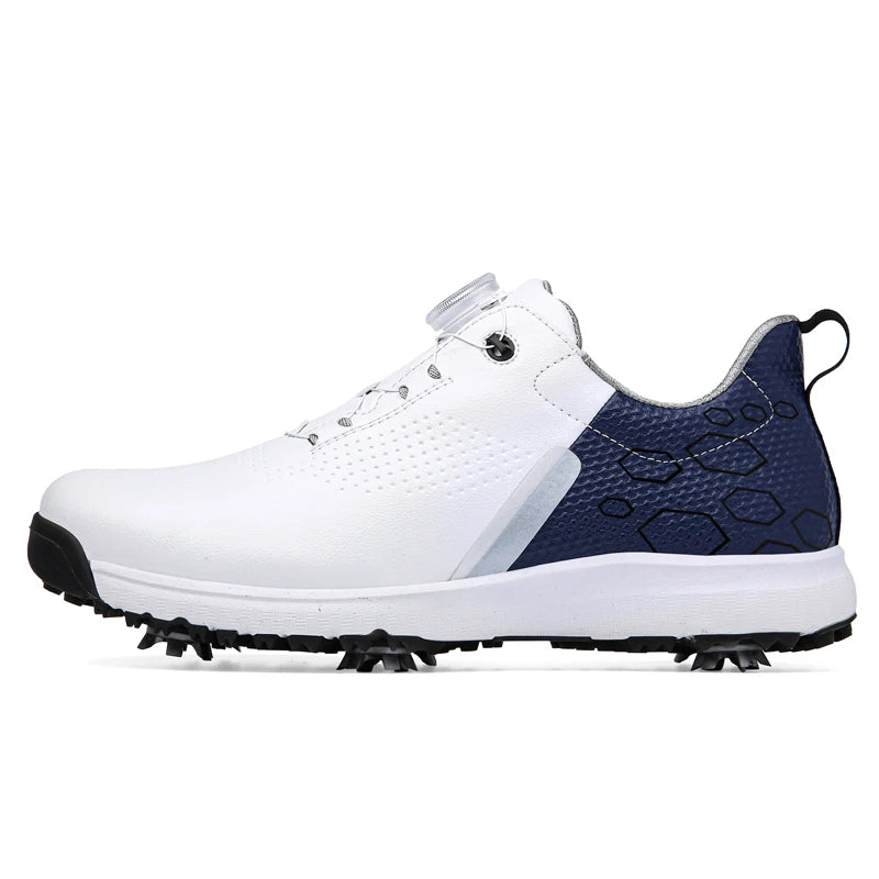 Men Professional Golf Shoes Spikes Golf Sneakers Black White Mens Golf Trainers Big Size Golf Shoes for Men