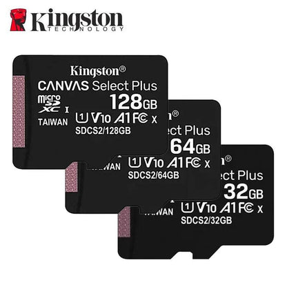 Kingston Memory Card 128GB 32GB Micro SD TF 64GB U1 V10 A1 MicroSD SDCS2 100Mb Reading Speed Class 10 Flash Micro Card for Phone - MarvelouStoree