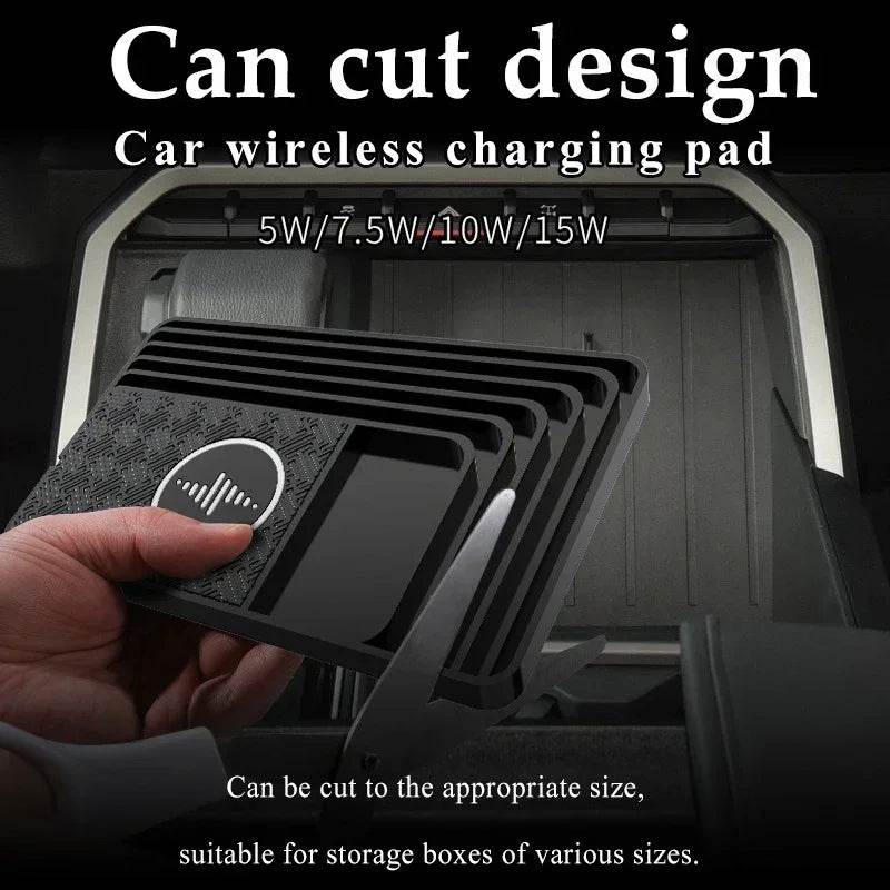 15W Fast Car Wireless Charger Pad for iPhone 15 14 13 12 X Samsung Huawei AirPods Phone Non-slip Quick Car Wireless Charging Pad - MarvelouStoree