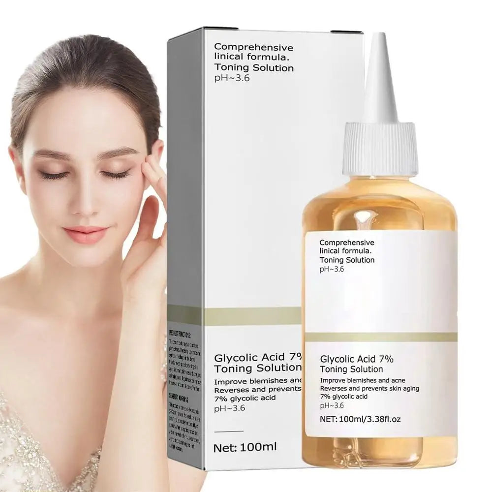 Glycolic Acid 7% Toning Solution Ordinary Acne Remover Lifting Firming Wrinkles Glowing Facial Skin Care Glycolic Acid Toner