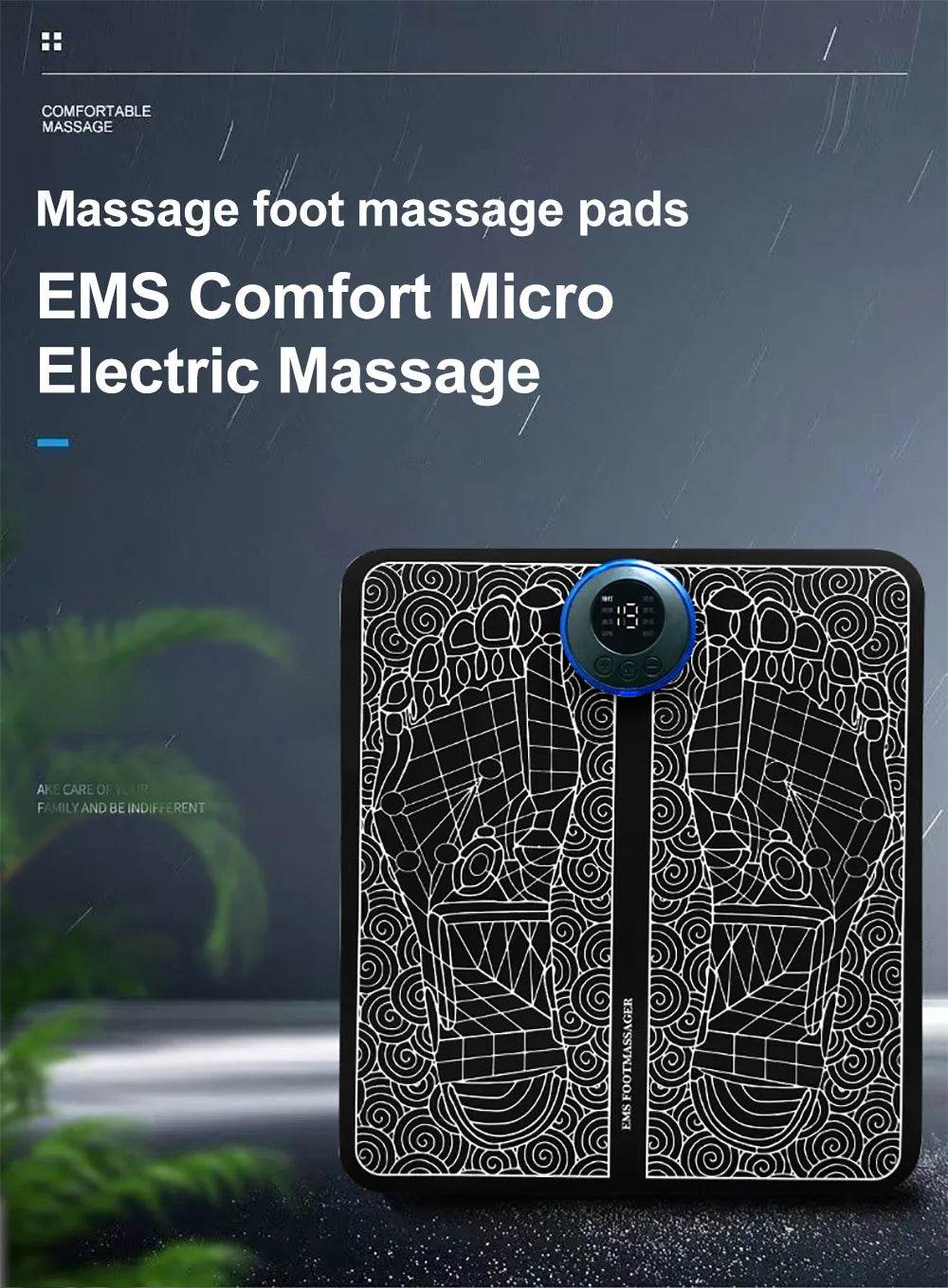 EMS Foot Massager Electronic Acupuncture Massage Pen Neck Toner Body Massager Trainer Electrical Muscle Stimulation Massage - MarvelouStoree