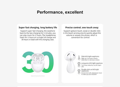 Original Huawei Freebuds 5 Headphones 2 HD Audio Certification Earphones Wireless Bluetooth TWS Earbuds Noise Reduction Headset