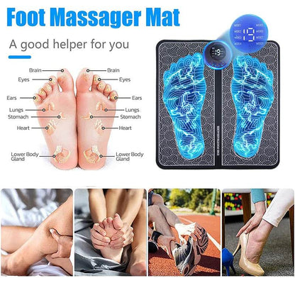 Electric Foot Massager Pad Muscle Massage Relaxation Trainer For Massage Fitness Outdoor Sport Home Family Relax - MarvelouStoree