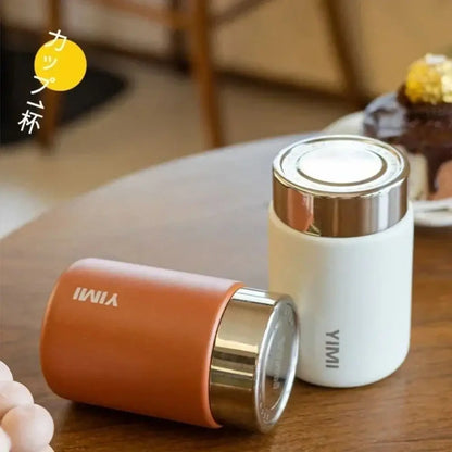 230ml Mini Thermal Cup Portable Stainless Steel Lightweight Coffee Mug Leak-proof Insulated Water Bottle