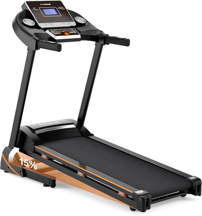 Treadmills for Home, Treadmill with 0-15% Auto Incline, 3HP Folding Treadmill for Running Walking with 280LBS Weight Capacity, I - MarvelouStoree