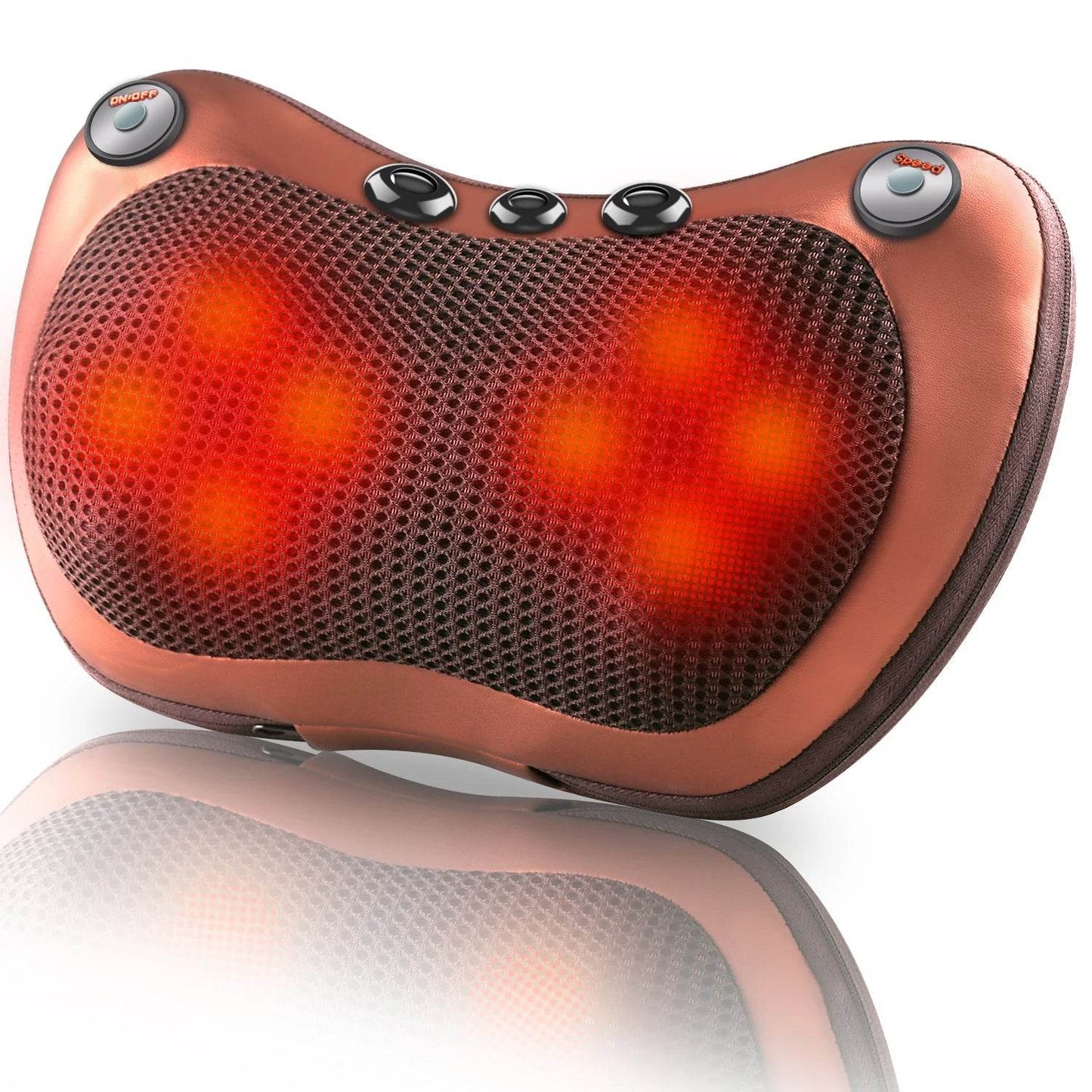 8 Head Electric Back Massager With Heat Deep Tissue Neck MassagePillow For Shoulder Foot Body Massage at Home Car