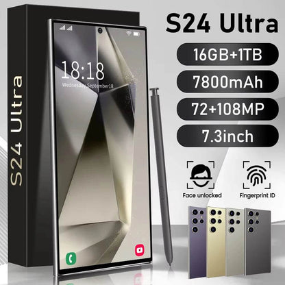 2024 S24 Ultra Smartphone 7.3 inch Full Screen CASE 4G/5G Cell Phone 16TB+1TB 6800mAh Mobile Phones 108MP Global Version Celulares - MarvelouStoree