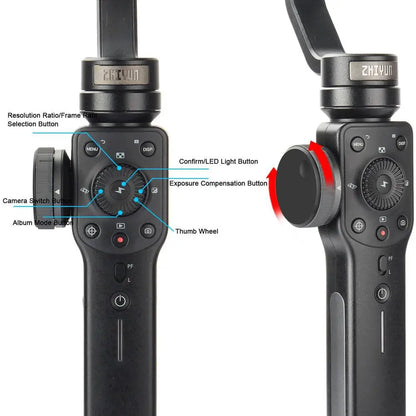 Zhiyun Smooth 4 3-Axis Focus Pull & Zoom Capability Handheld Gimbal Stabilizer for Smartphone Like iPhone X 8 7 Plus 6 Plus Sams