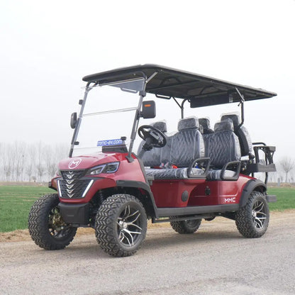 2024 72V Electric Golf Cart 4+2 Seater Lithium 5KW 7KW AC Motor AC Motor Off Road Golf Cart Hunting Golf Buggy