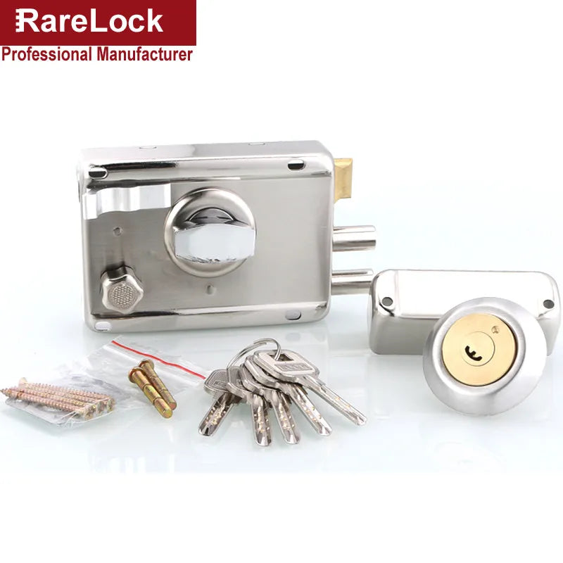 Deadbolt Door Lock with Keys for Gate Office Women Bag Shop Door Hardware Home Security DIY Rarelock MS413 H