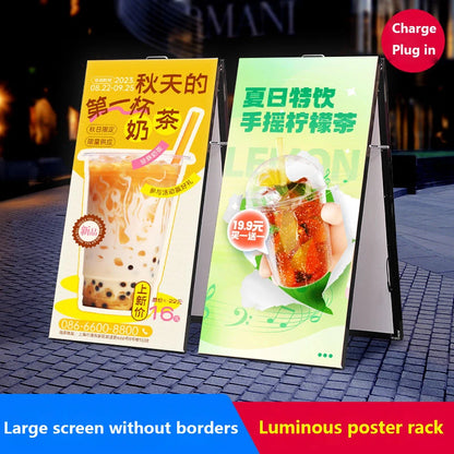 New Ultra-thin LED Light Box Luminous Poster Display LED Backlit Menu Board for Restaurant Cafe Shop Billboard Grill Price List