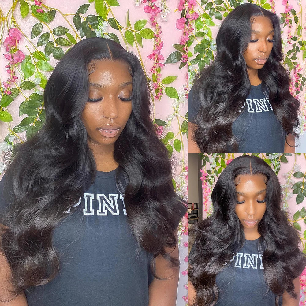 Glueless Wig Human Hair Ready To Wear Preplucked Brazilian Body Wave 13x6 HD Lace Frontal Wigs For Women Pre Cut No Glue 100%