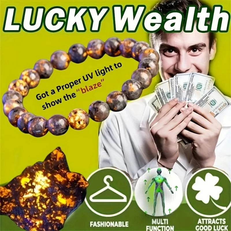 Lucky Wealth Beaded Bracelet For Men Women Good Luck Attract Prosperity Protection Bracelet Jewelry Best Friend Birthday Gift - MarvelouStoree