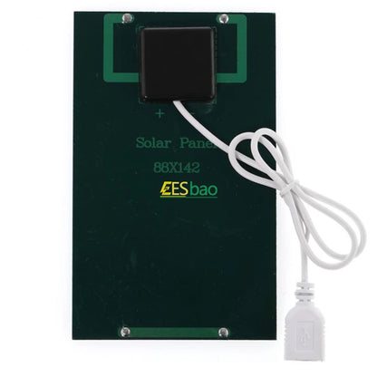 Wholesale Solar Panel USB Waterproof Outdoor Hiking Camping Portable Battery Mobile Phone Charging Bank Charging Panel