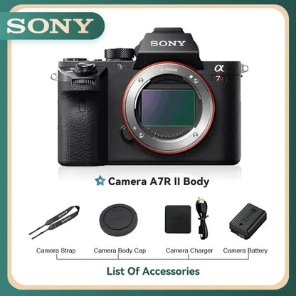 Sony Alpha A7 II A7 III A7S A7R II A7R III Full Frame Mirrorless Camera Digital Compact Camera 4K Professional Photography（Used）