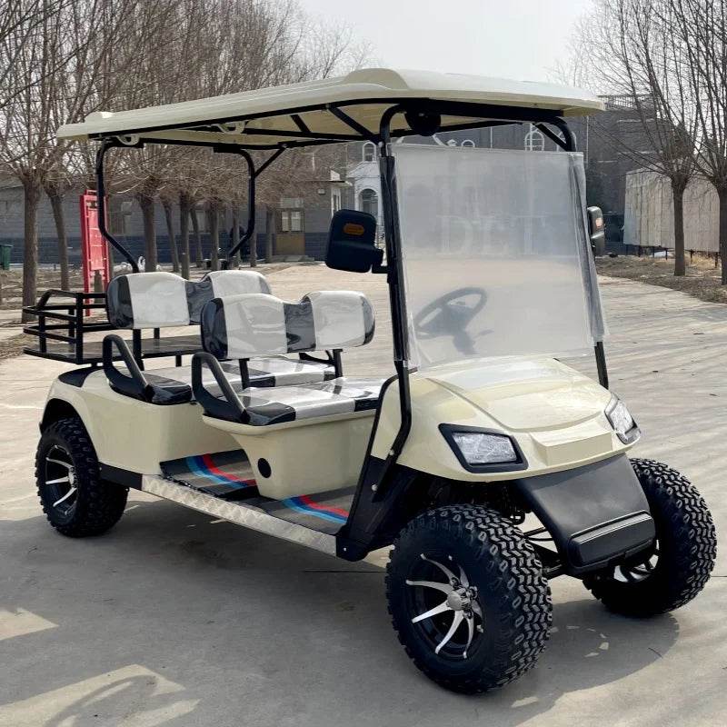 Newly Designed Fuel Golf Cart With Cargo Tank, 4-Seater, Four-Wheel Front And Rear Independent Suspension, 350cc Gasoline Engine - MarvelouStoree