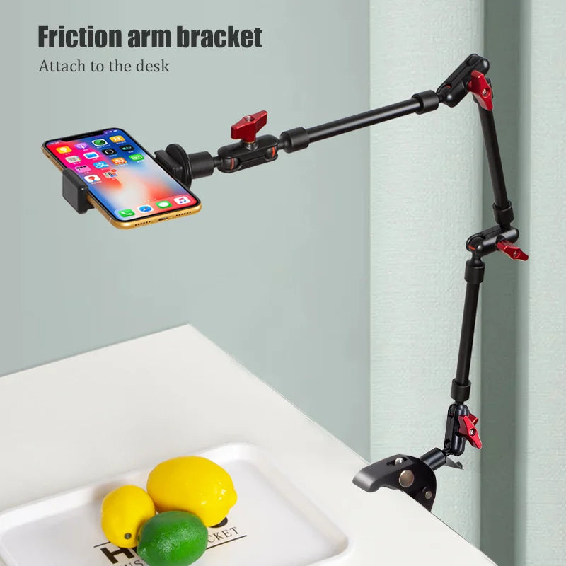 BFOLLOW 32" 22" Smartphone Bracket Magic Arm for Camera Articulated Flexible Wall Mount Desk Clamp Tablet Webcam Gopro Stand