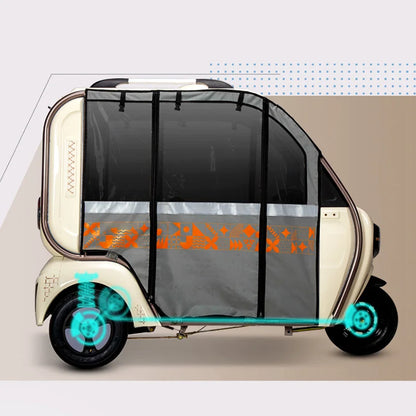 Hot Selling 48V 20Ah Carbon Steel Electric Tricycle 3-Wheel 800W Power with cabin