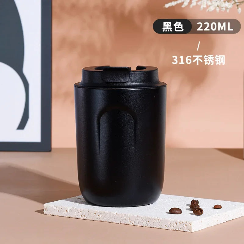 220Ml /380Ml Stainless Steel Mini Coffee Cup Water Bottle Leak-Proof Car Vacuum Flask Travel Insulated Bottle Thermos Mug