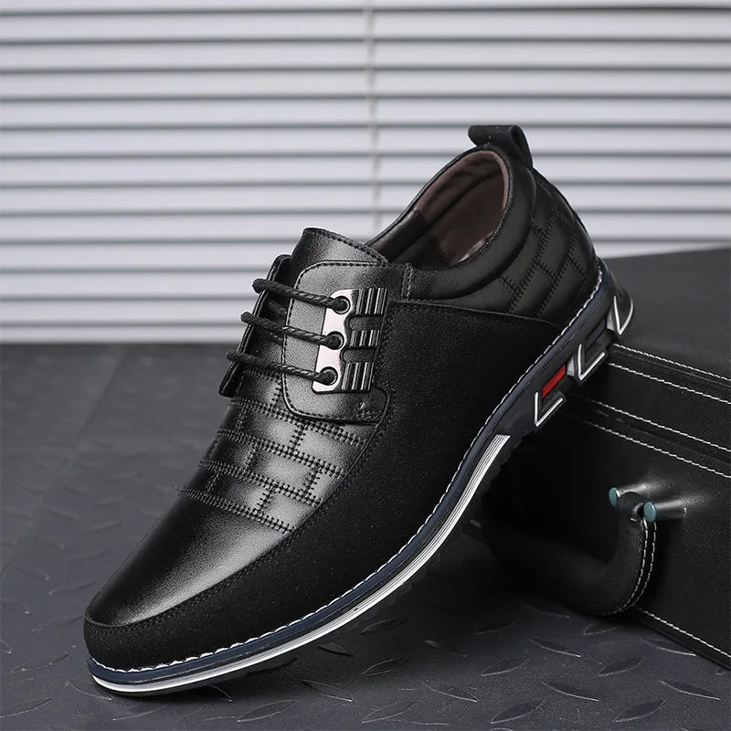 Hot Men Casual Shoes Buckle Leather Shoes for Men Business Slip-on Shoes Office Work Shoes Men Loafers Sapato Masculino