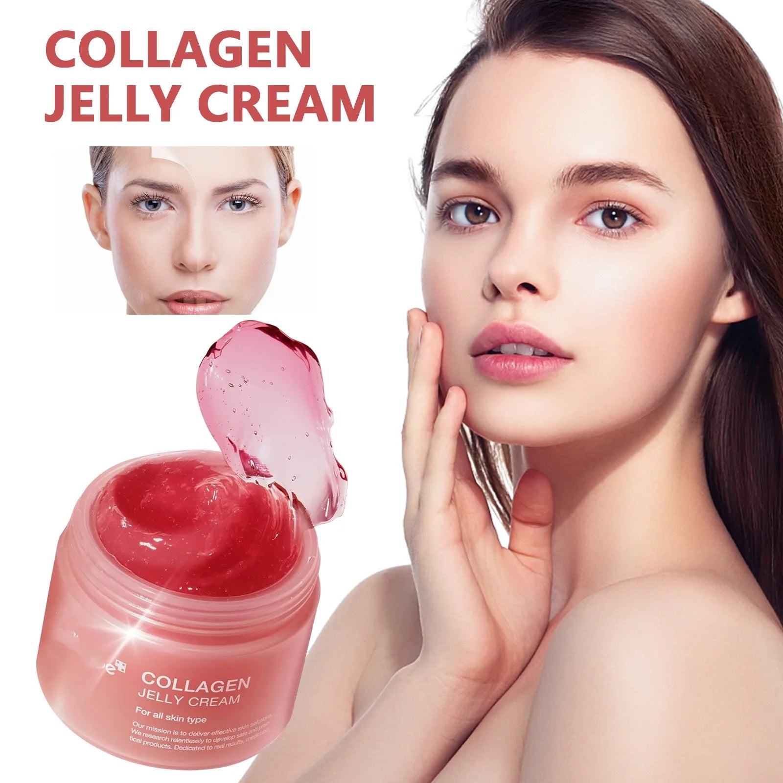 2024 New Collagen Jelly Cream Niacinamide And Hydrolyzed Collagen Strengthen The Skin Barrier And Moisturize The Skin