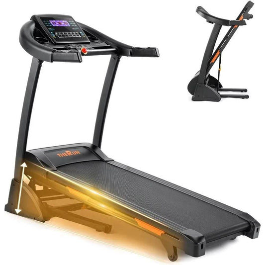 Incline Treadmill Treadmill for Running and Walking 300 lbs Capacity Treadmill with Auto inclline Wide Belt 3.5HP App - MarvelouStoree