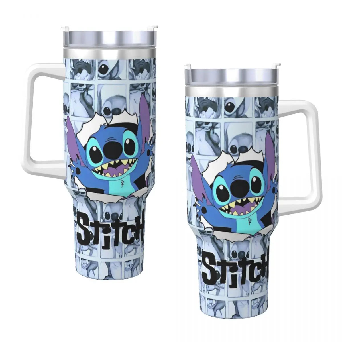 Custom Stitch Stainless Steel Tumbler Travel Mugs Cup Large Coffee Mug Portable Cold Drink Milk Tea Water Bottle